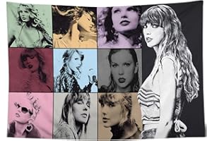 HANNAHCOS Singer Tapestries Music SuperStar Tapestry Flag 3.28x5FT Ft Wall Handing Party Poster Wall Decor for College Dorm Bedroom Living Room