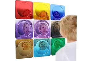 Special Supplies Sensory Bubble Wall Mirror - Multi Color Interactive Acrylic Mirrors for Wall and Sensory Toys for Kids Classroom or Home - Room Decor -Visual, Tactile Stimulation - (Pack of 9)