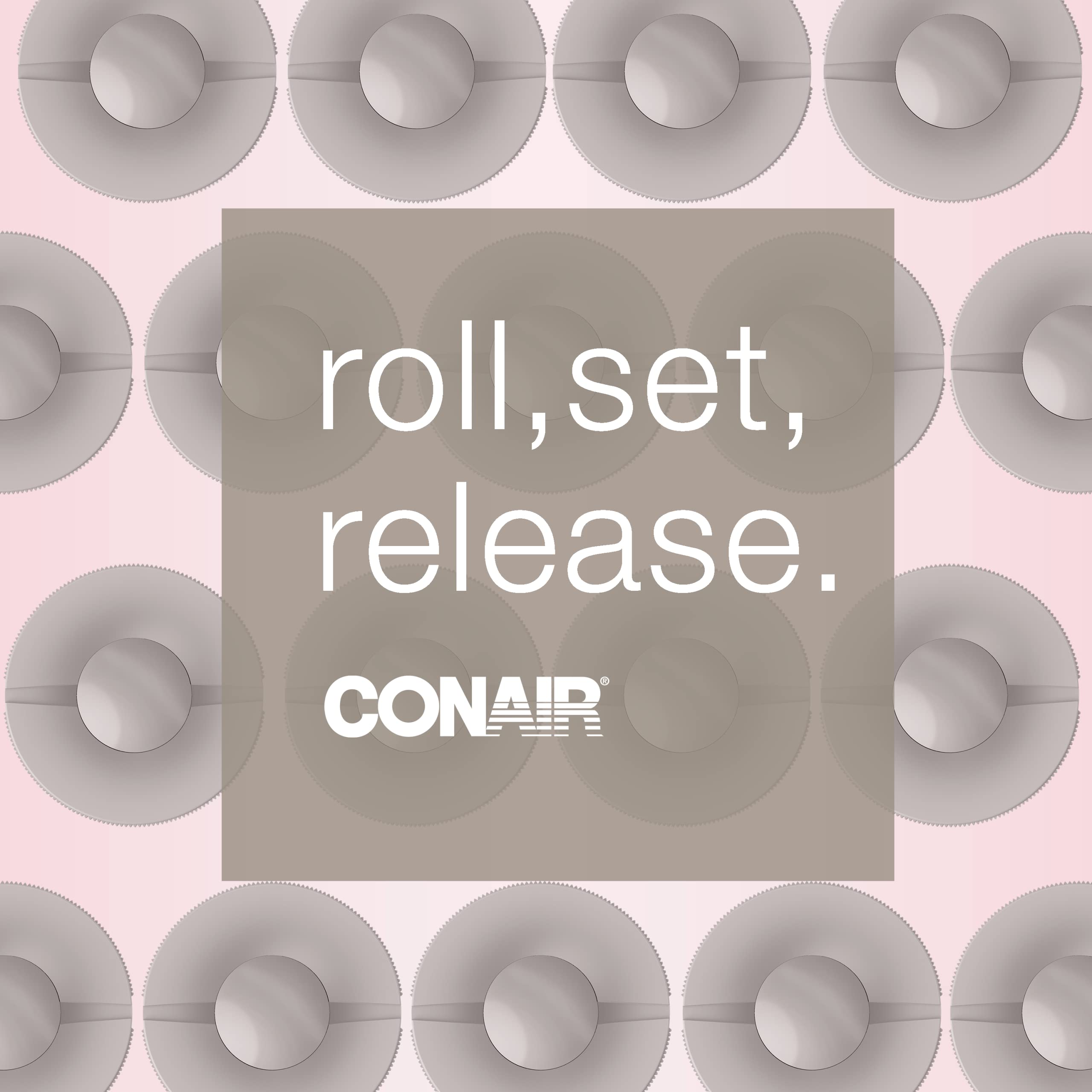 INFINITIPRO BY CONAIR Ceramic Flocked Hot Rollers for Long, Medium, and All Hair - Hair Curler - Hair Roller Clips Included - 2 inch Rollers