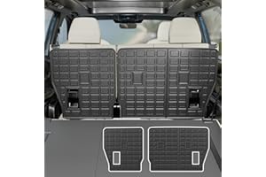 Rongtaod Kick Mats Compatible with 2024 2025 2026 Toyota Grand Highlander 2nd Backrest Mats Back Seat Protector All Weather 8 Seats Highlander Accessories