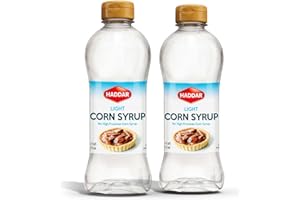 Haddar Light Corn Syrup 16oz (2 Pack) Made with Real Vanilla | No High Fructose Corn Syrup!
