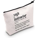 TSOTMO Yoga Instructor Zipper Pouch Makeup Bag Yoga Teacher Appreciation Gift Yoga Instructor Thank You Gift