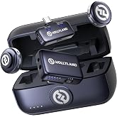 Hollyland LARK M3(2TX+Camera RX+USB-C RX)Wireless Microphone,Detailed Audio | 48H Use, AI Noise Cancellation, Voice Tuning, Auto-Limit, Compact Kit Wireless Mic for Camera/iPhone/Android/Vlog/Stream