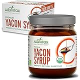 Organic Yacon Syrup by Alovitox | Natural Sweetener Rich in Antioxidants, Vitamins, Prebiotics | Low Glycemic Index, Low Calo