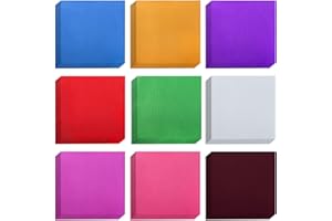 ZEAYEA 900 Pcs Foil Chocolate Candy Wrappers, 9 Colors Sugar Aluminum Foil Wrappers, 4x4 inches Square Chocolate Packaging Wr