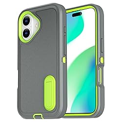 AICase for iPhone 16 Case with Built-in Stand,Tripe