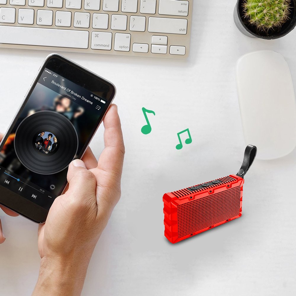 YILON Mon Président F011 Portable Bluetooth Haut-Parleur Portable Extérieure Haut-Parleur Étanche Haut-Parleur Mini Haut-Parleur 5W IP67 étanche Convient pour le voyage, mains libres, compatible avec Android, Windows, Haut-parleurs sans fil