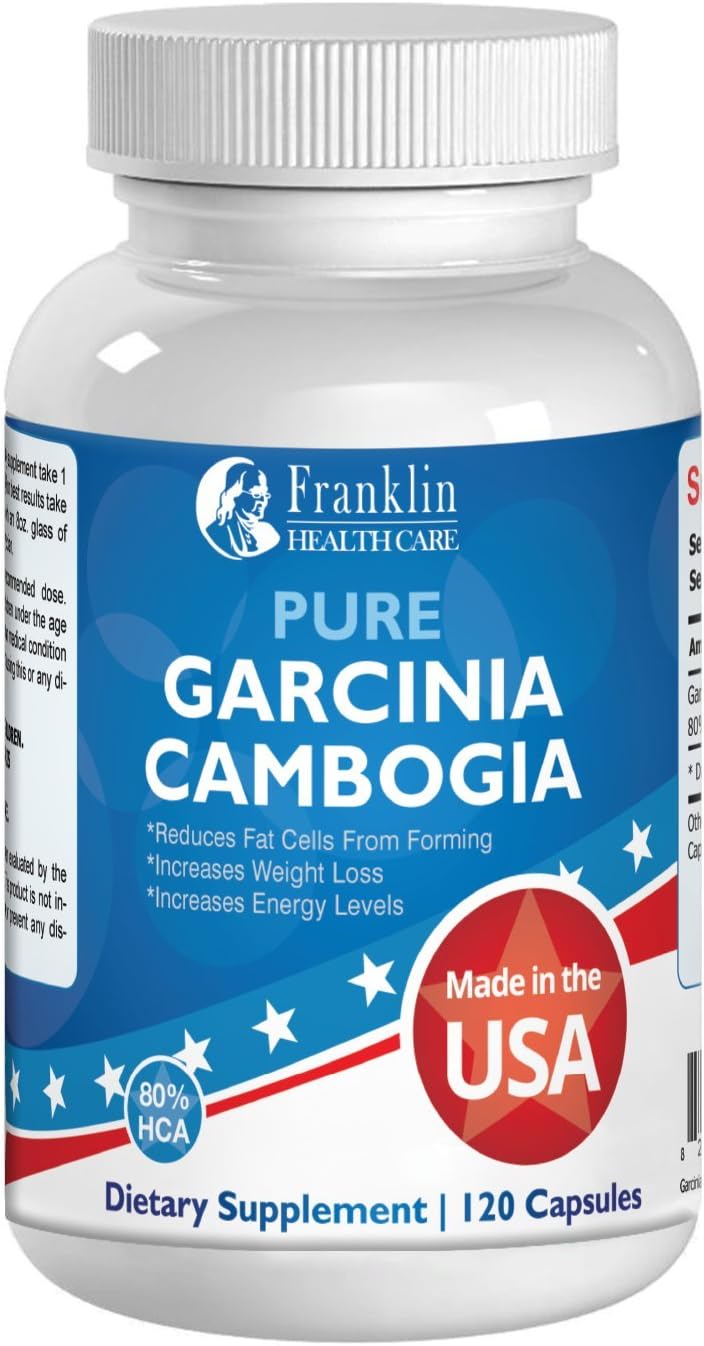 Garcinia Cambogia Extract 80% HCA 120 Count 750 Milligrams