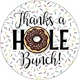 Amazon.com: 36 2.5-inch Donut Stickers - Thank You Labels - Thanks a ...
