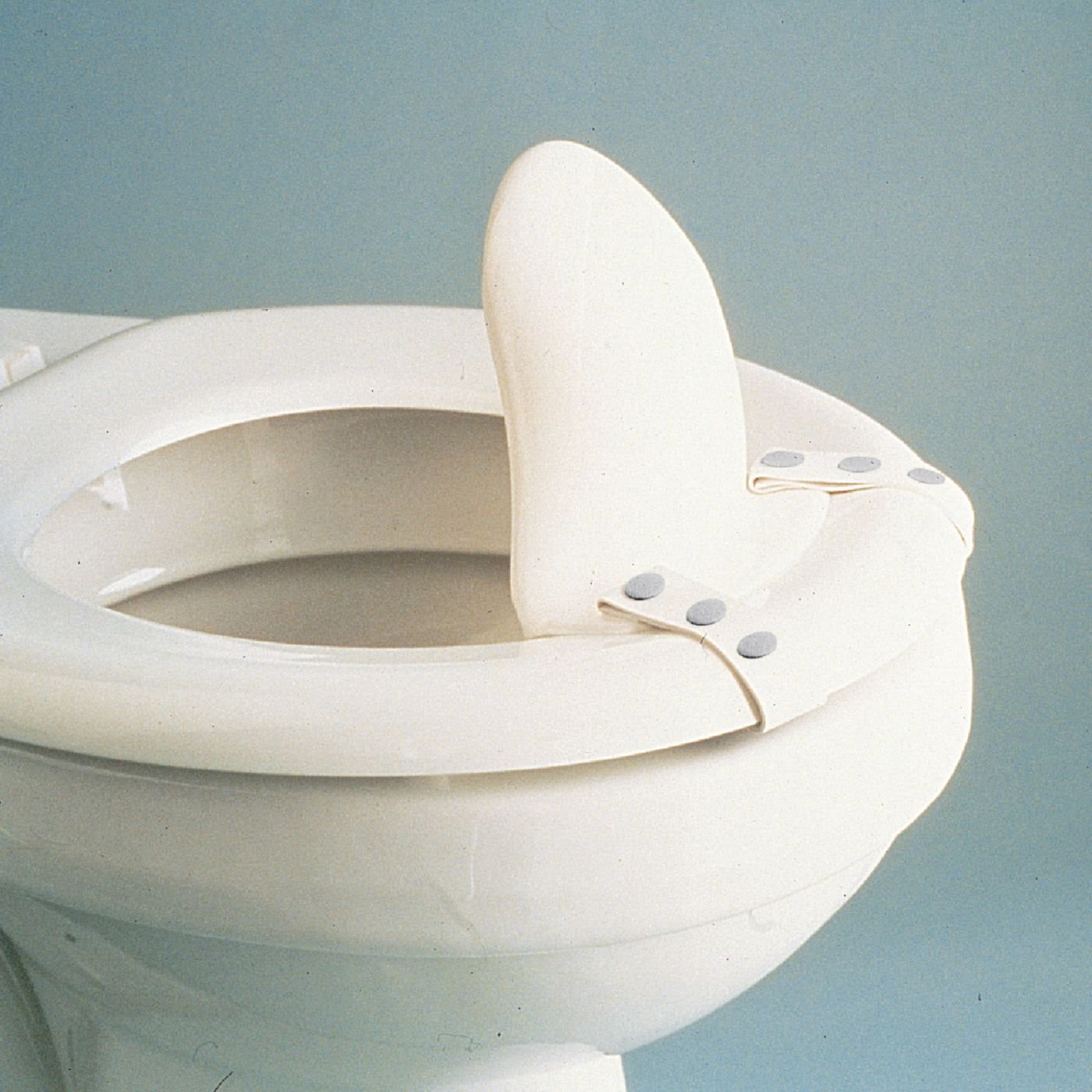 Sammons Preston 57172 Flexible Splash Guard for Toilets, Urine Deflector Guard with Adjustable Straps and Snaps to Easily Attach to Standard Toilet Seats, 6" Wide x 5.5" High x 4.5" Deep Commode Guard: Industrial & Scientific