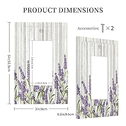 Rustic Wooden Plank Lavender 1 Gang Light Switch