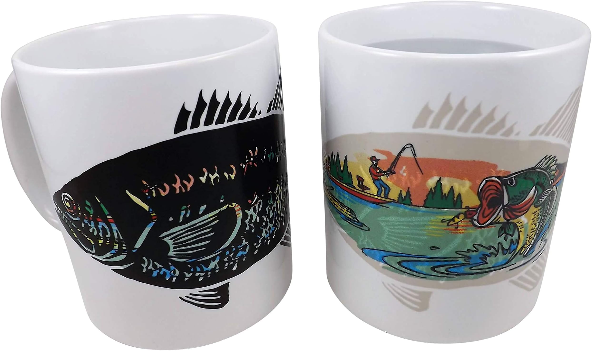 Bass Fishing Magic Color Changing Coffee Mug