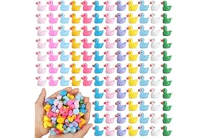 kapeiluo Mini Ducks 240Pack, Tiny Resin Duck Figurines Bulk for Miniature Dollhouse Decor Accessories Garden Aquarium Potted Ornament DIY Craft Home Decorations Birthday Party Gift