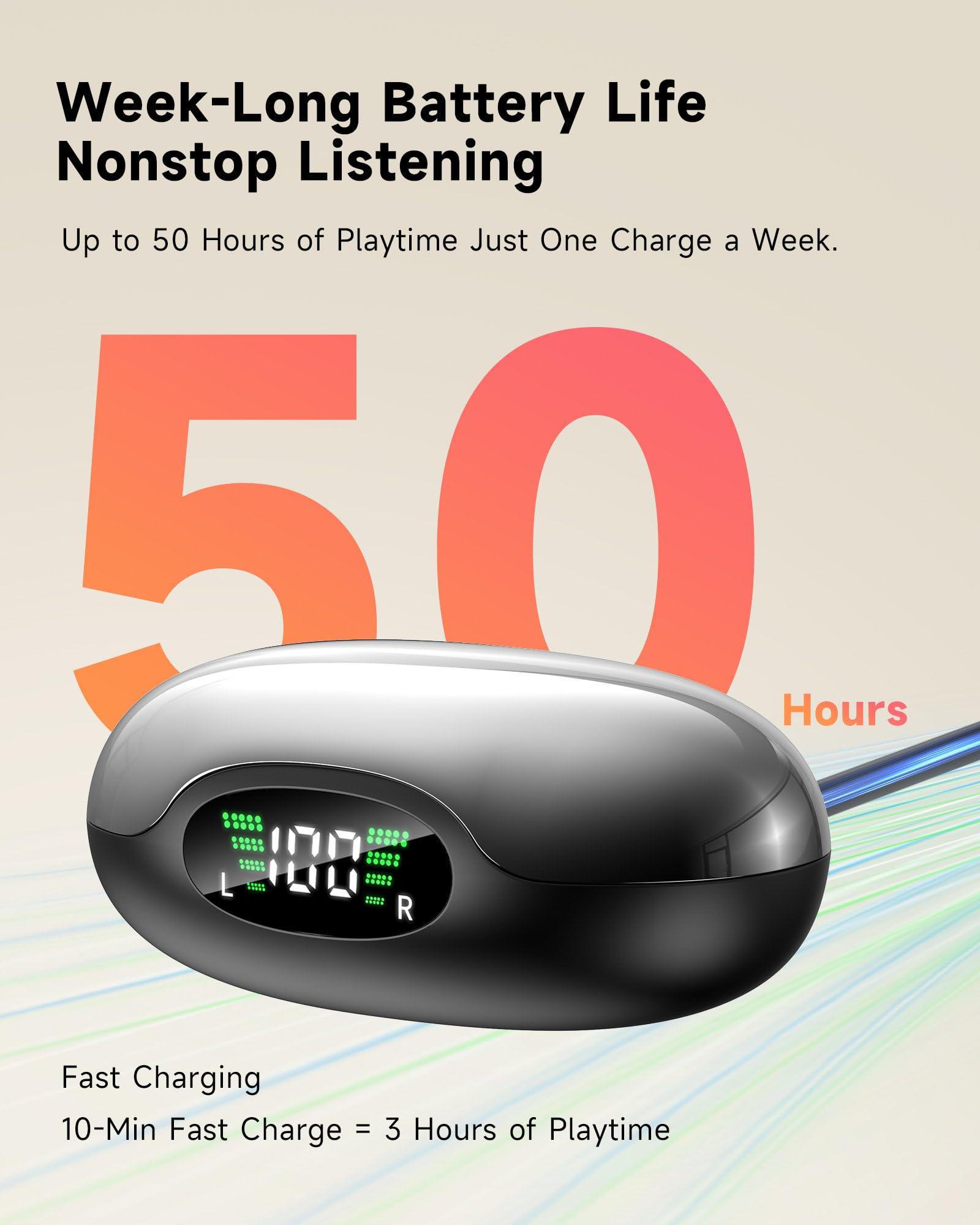EUQQ Ai-Translation Earbuds Real Time - Bluetooth Wireless Translator Earbuds with AI Real-Time Translate Function, Multi-Language Bud Device with Comfortable Ear Fit, Glasses Friendly, Black