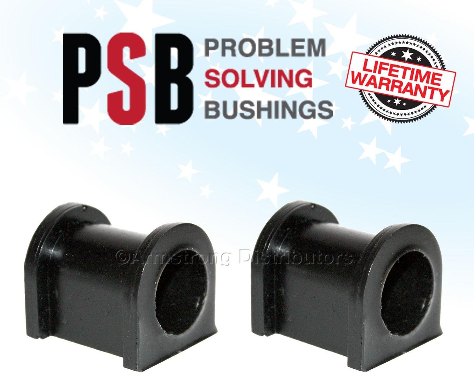 2 X 24.5mm Front Sway Bar Poly Bushing Kit Replacement for 95-97 Toyota Avalon | 94-96 Camry | 98-97 Lexus ES 300 - PSB 413