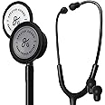 Greater Goods Dual-Head Stethoscope – Clinical Grade, Lightweight, High-Precision Sound, Ideal for Doctors, Nurses, Students, and Medical Professionals, FSA and HSA Eligible (Triple Black)