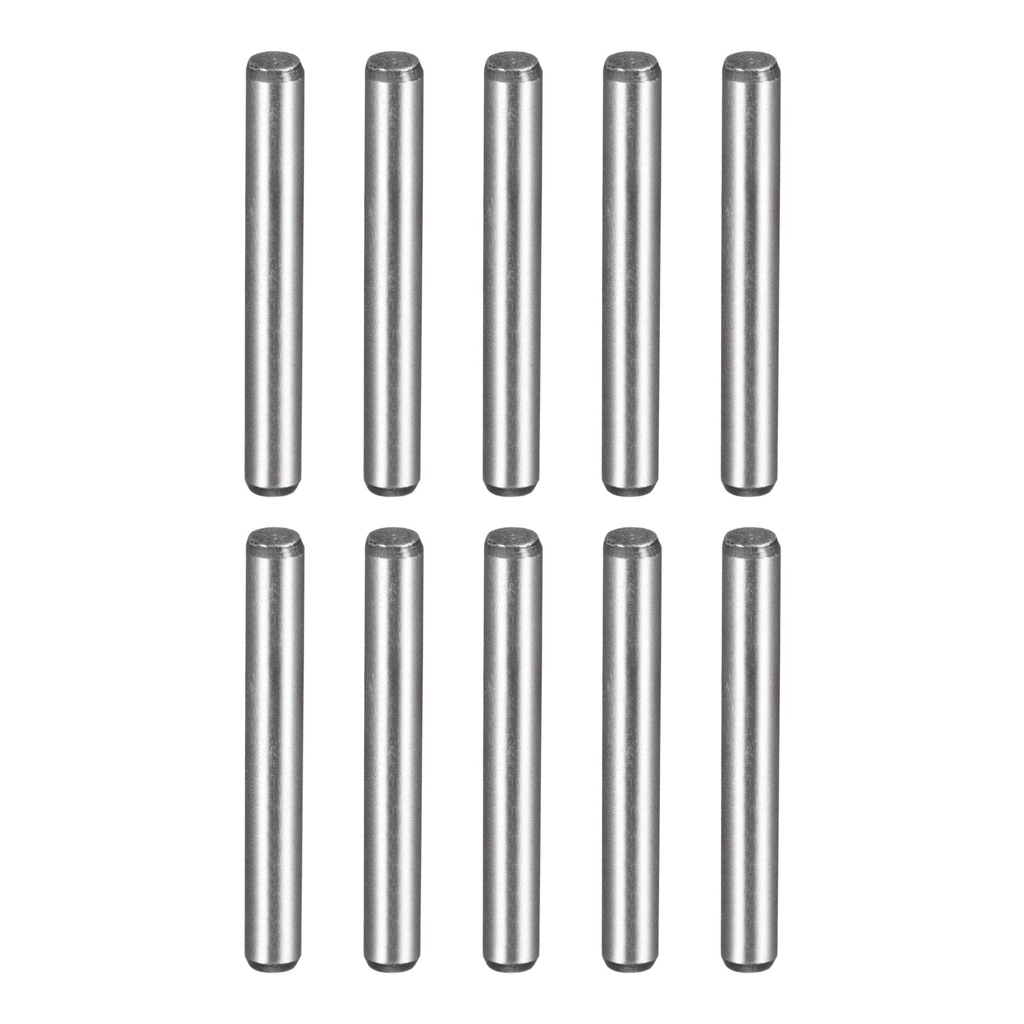 Photo 1 of uxcell 1/8-Inch x 1-Inch Dowel Pins, Heat Treated Alloy Steel for Extra Hardness, Bright Finish and Accurate Alignment 10pcs