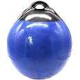 X-Haibei 1 Boat Fender Ball Round Anchor Buoy, Dock Bumper Ball Inflatable Vinyl Shield Protection Marine Mooring Buoy