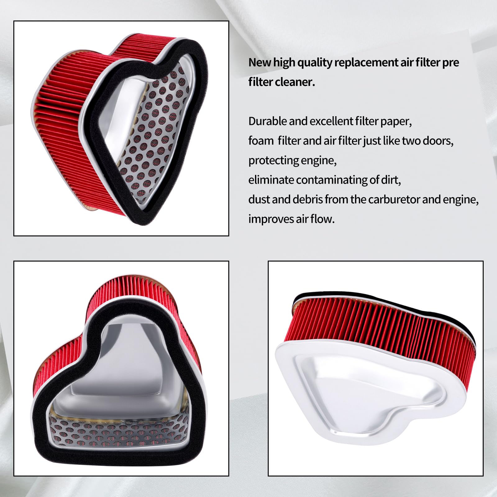Condition photo showing New/Like New for lcgly air filter 17213-mea-670 compatible with honda vtx1300c vtx1300r 2004-2009/vtx1300t 2008-2009/