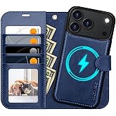 OCASE for iPhone 17 Pro Max Detachable Wallet Case with Card Holder, 2 in 1 PU Leather Flip Folio with RFID Blocking Stand Wrist Strap Shockproof Phone Cover 6.9 Inch 2025, Blue