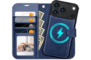 OCASE for iPhone 17 Pro Max Detachable Wallet Case with Card Holder, 2 in 1 PU Leather Flip Folio with RFID Blocking Stand Wrist Strap Shockproof Phone Cover 6.9 Inch 2025, Blue