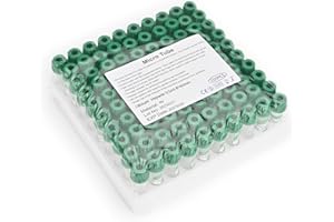 Meterbox Micro Blood Collection Tubes 0.5ml Lithium Heparin Lab Collecting Tube for Lab Test Tubes Pet Animals Veterinary 100 Pcs Wrap Packaging