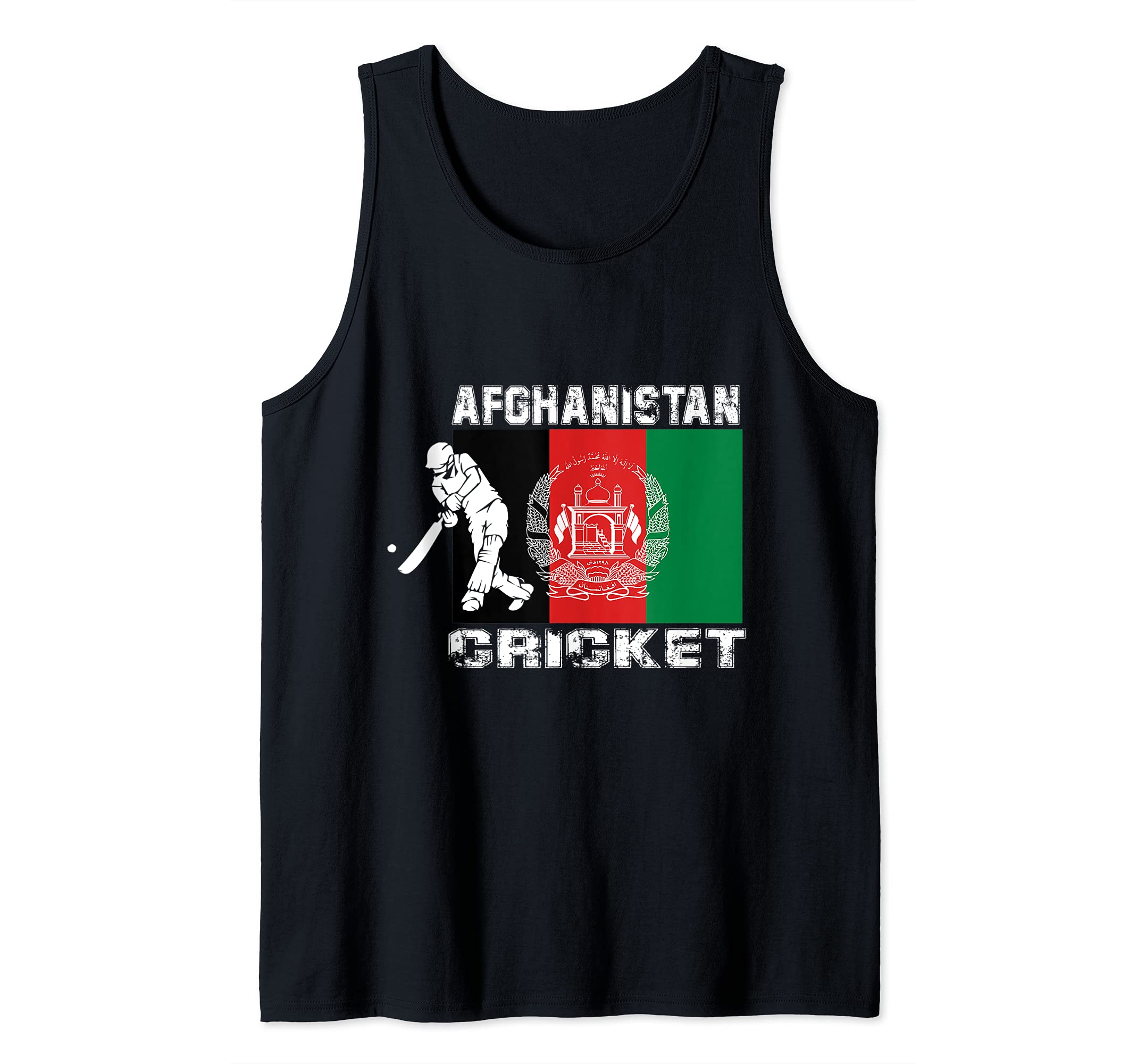 Afghanistan Cricket Batsman Batting International Fan Tee Tank Top