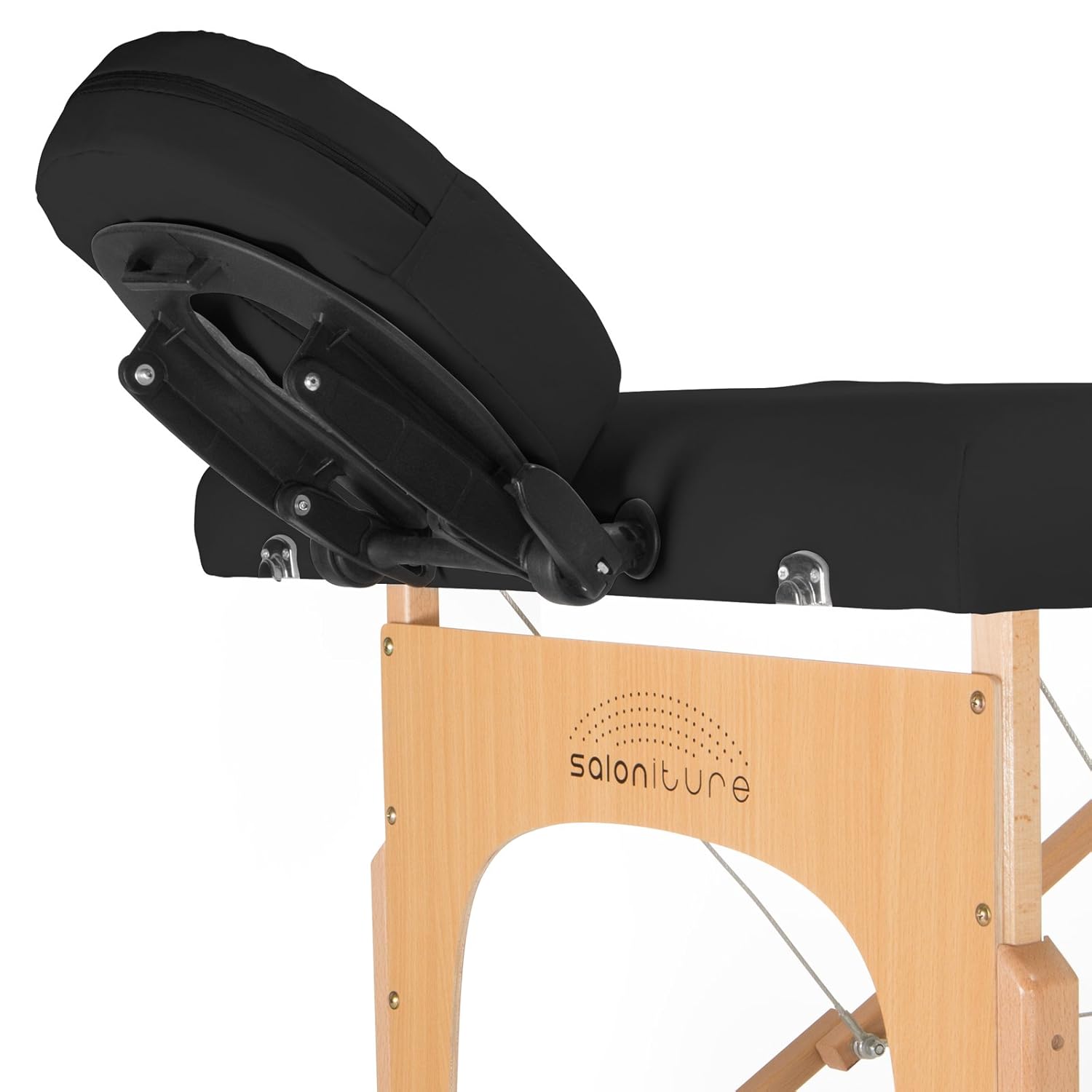 Saloniture Professional Portable Folding Massage Table with Carrying Case - Black: Beauty