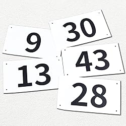 TRIWONDER Tyvek Running Bib Competitor Numbers with