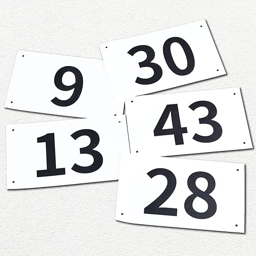 Tyvek Race Bibs Running Numbers With Safety Pins Audition Numbers - View #3
