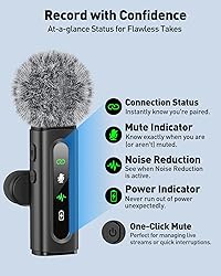 USB C Lavalier Microphone Wireless Mini Mic for