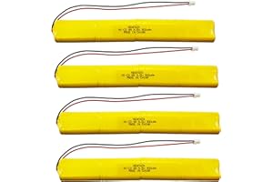 NEAFAZA BBAT0043A Ni-Cd 9.6V 900mAh Emergency Light Lighting Fixture Battery Compatible with ELBB003 ELB-B003 ELB-B004 ELBB004 OSI OSA228 DANTONA CUSTOM-306-U BBAT0044A BAA-96 (4 Pack)