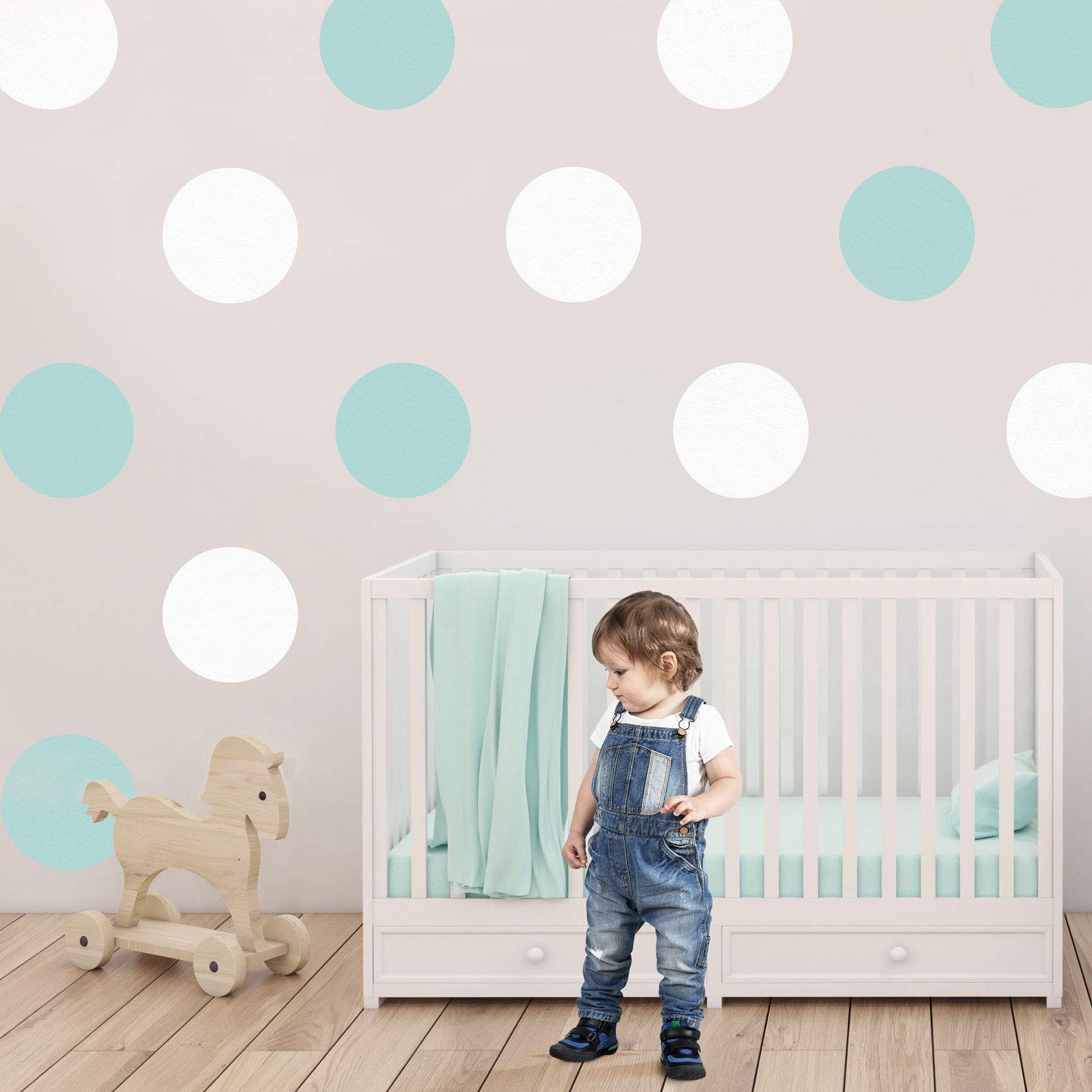 Circle Wall Stickers | Lots of Colours Options Available | Perfect for a Baby's Nursery or Child's Bedroom