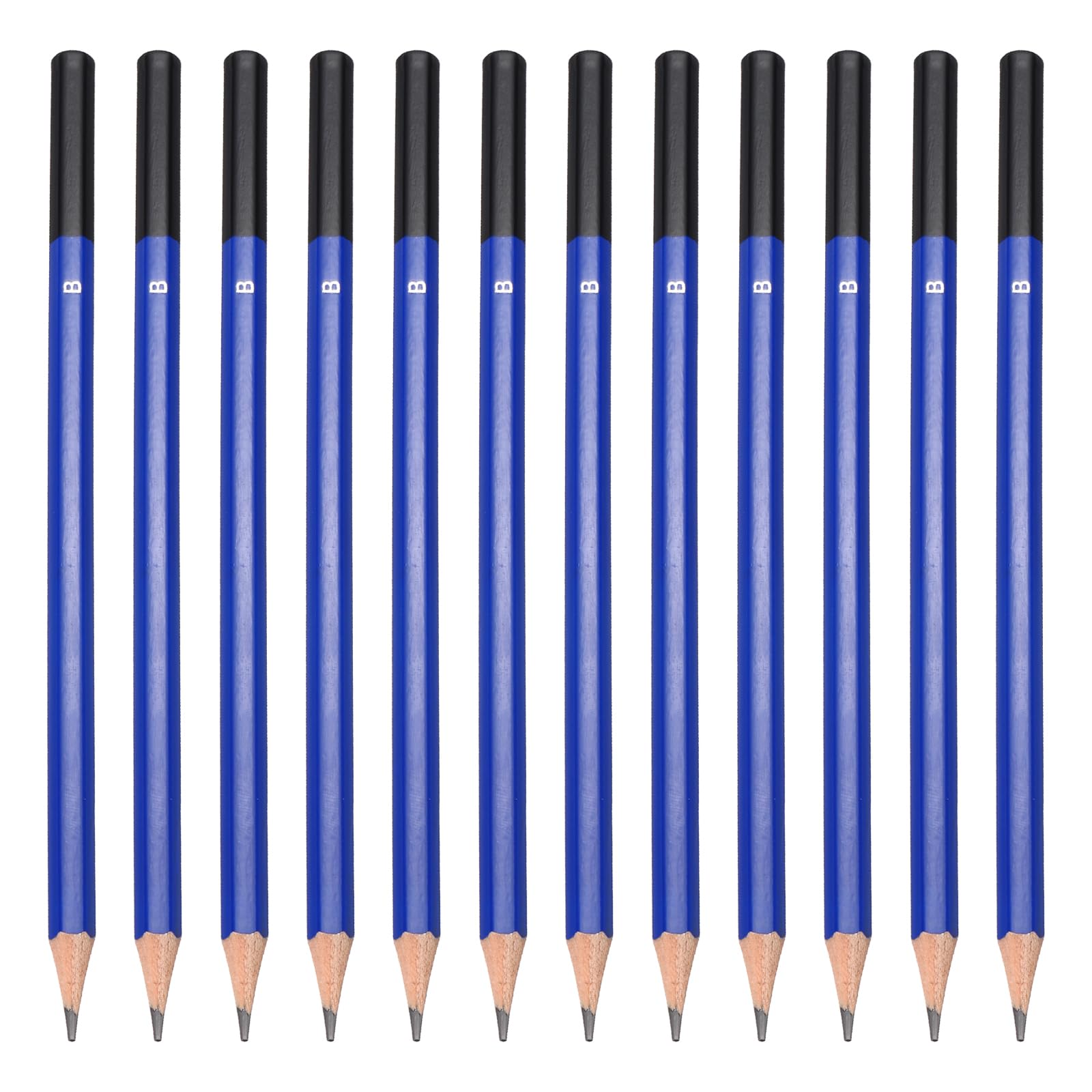 PATIKIL B Drawing Pencils for Sketching, 24PCS Sketch Pencils for Drawing Art Pencils Graphite Wood Pre-sharpened for Drawing Sketching Artists, B Pencils