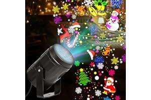 Christmas Projector Lights Indoor/Outdoor, Led Lights Projector for Christmas Decorations, Holiday Projector for Christmas Pa