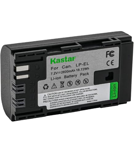 Amazon.com : Kastar 1-Pack LP-EL Fully Decoded Battery Replacement