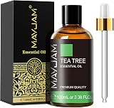 MAYJAM Tea Tree Essential Oil 100ML for Hair Skin Nails Aromatherapy Diffuser