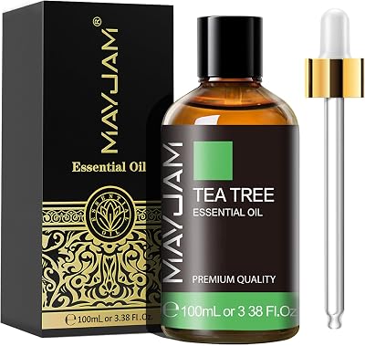 MAYJAM Tea Tree Essential Oil 100ML for Hair Skin Nails Aromatherapy Diffuser