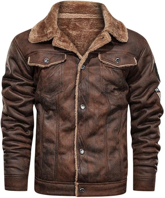 Amazon レザー ジャケット Fortan メンズ コート バイクジャケット Pu革 ライダース 厚手 裏ボア 無地 ミドル丈 長袖 裏起毛 ブルゾン 革ジャン アウター スタジャン ラペル 防風 帽子付き 復古調 冬着 コート ジャケット 通販