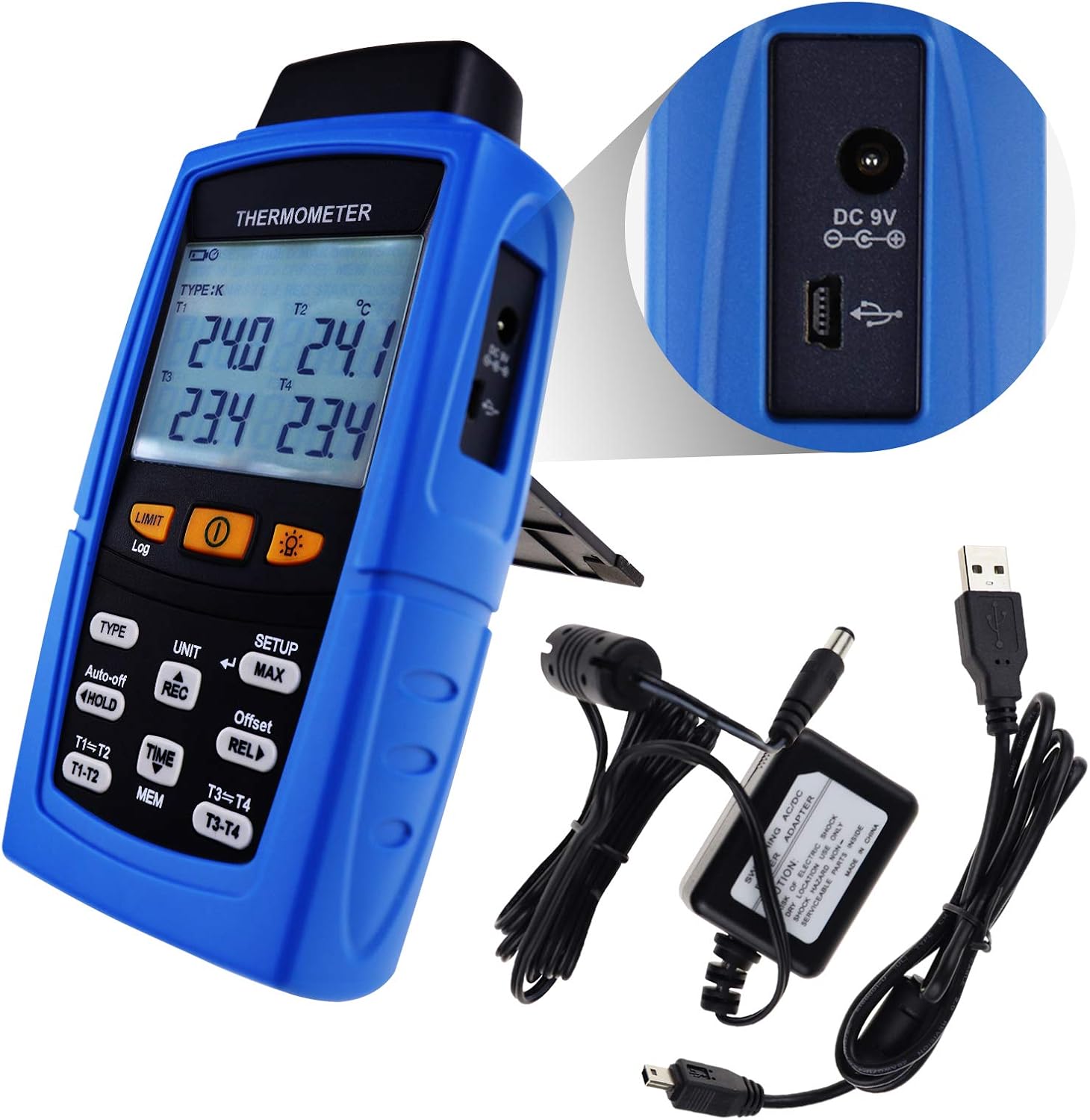 T3 T4 Input Terminal Data Logger Digital 4 Channel K J T E R S N Type Thermocouple Thermometer Datalogger 16 800 Data Logging T1 T2 Industrial Electrical Industrial Scientific Easystaff It