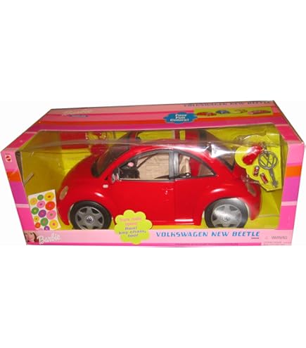 Amazon.com: Barbie Volkswagen New Beetle in BLUE VW Beetle Bug