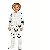Storm Costume Kids White Jumpsuit Deluxe Uniform Accessories with Plastic Mask Helmet for Boys Halloween Outfits Cosplay
