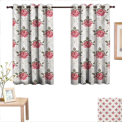 Amazon Com Superlucky Flower Waterproof Window Curtain