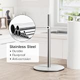 Niffgaff Kitchen Roll Holder Stainless Steel Silver Free Standing Organizer view 4