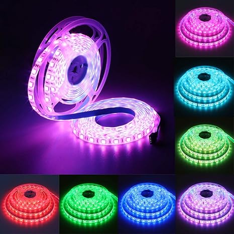 yunbo tira de luces led impermeables