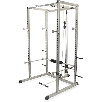 Valor Fitness BD-7 Power Rack w/LAT Pull Attachment and Other Bundle Options for a Complete Home Gym