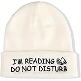 Book Lovers Gifts Hat Beanie for Women Men Reading Embroidered for Readers Bookish Book Club Librarians Bookworms Stuffers