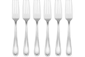 Cambridge 3207R4HCG04 Malibu Satin Salad Forks, Set of 6