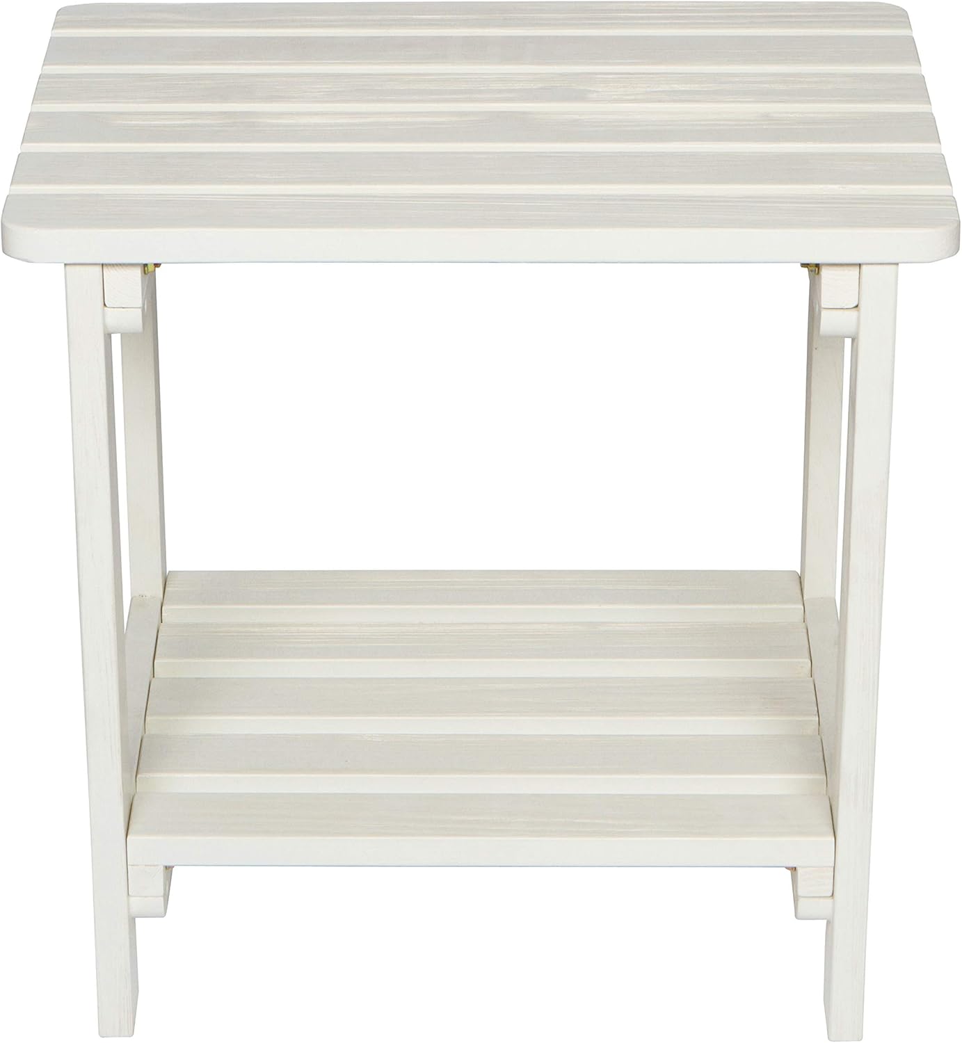 Shine Company 4114EW Indoor/Outdoor Rectangular Hydro-TEX Finish, Eggshell White Side Table : Garden & Outdoor