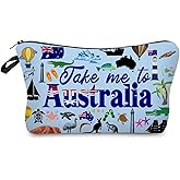 Livel lhood Take Me To Australia Makeup Bag Cute Small Organizer Zipper Pouch Take Me To Australia Cosmetic Bag Travel Present for Women Friends